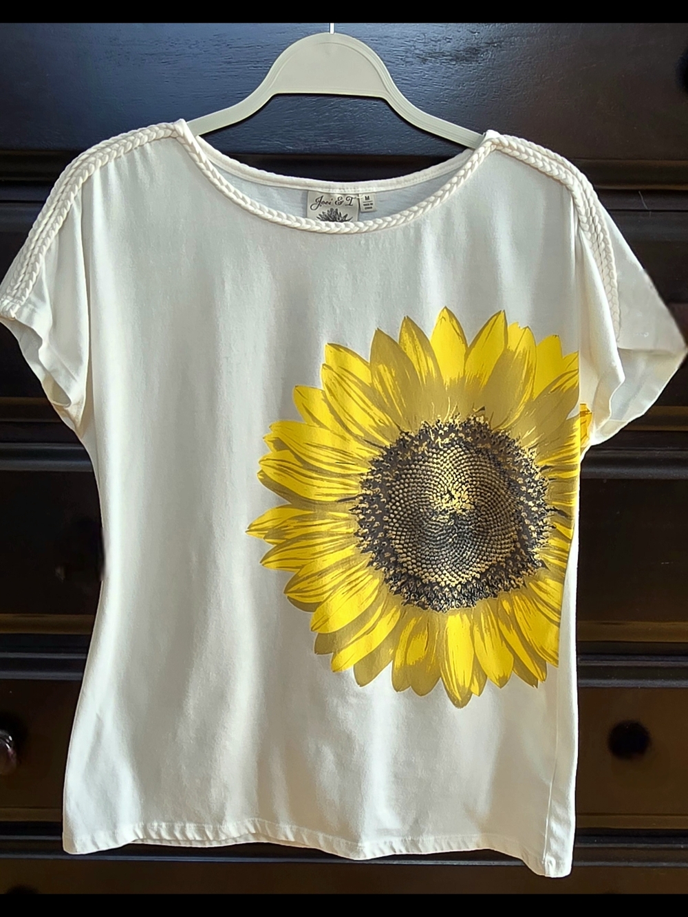 Joei & I Beautiful Yellow Sunflower Graphic Tee
